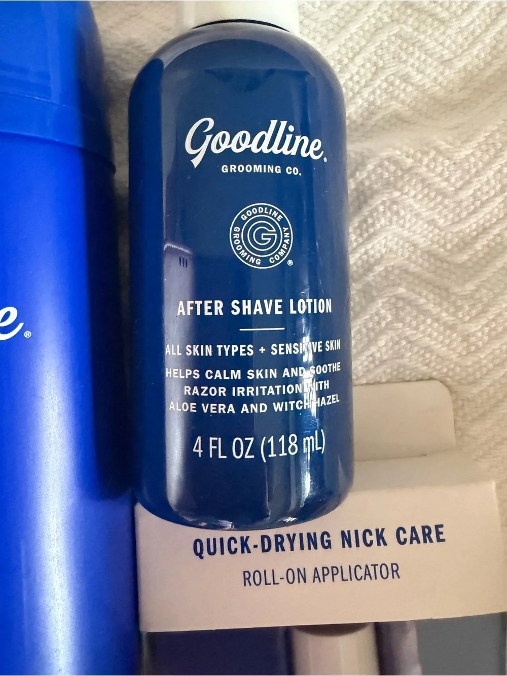 Men’s Blue Shaving Gel & Aftershave Bundle — Sensitive Skin